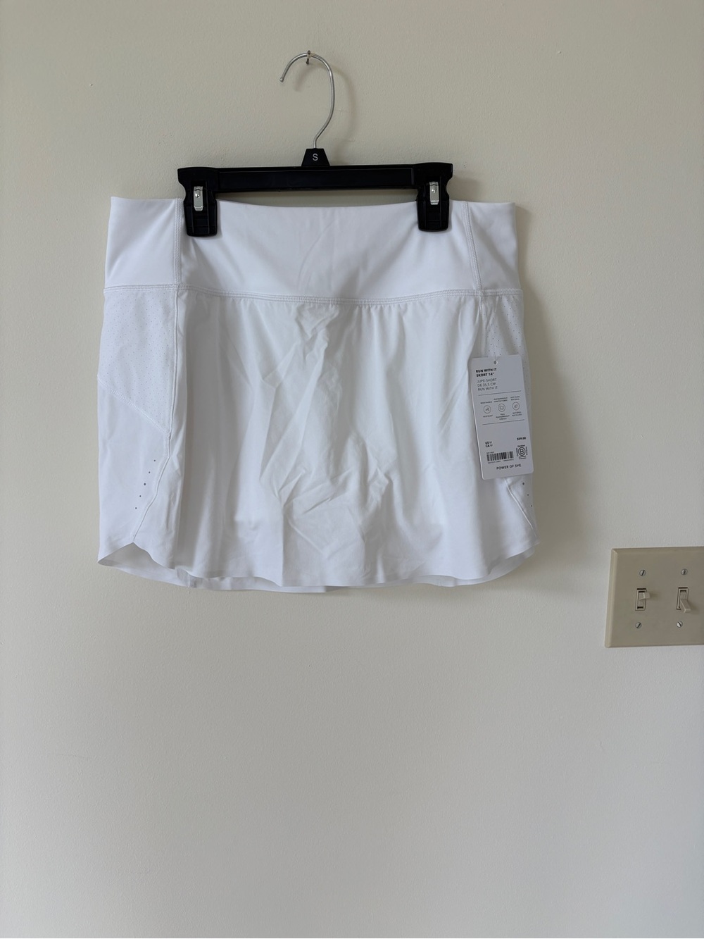 Athleta White Athletic Skort with Built-In Shorts